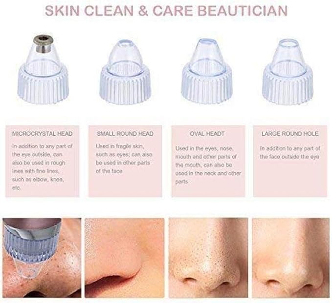 Derma Suction Vacuum Blackhead Remover Pore Cleaner Electric Nose Face Deep Cleaning
