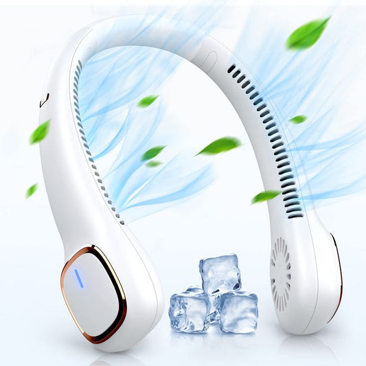 Portable Bladeless Neck Fan – Foldable, Hands-free Cooling For Travel & Sports
