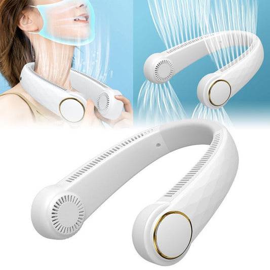 Portable Bladeless Neck Fan – Foldable, Hands-free Cooling For Travel & Sports