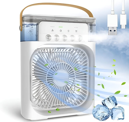 Portable Air Conditioner Fan | Led Night Light Water Mist